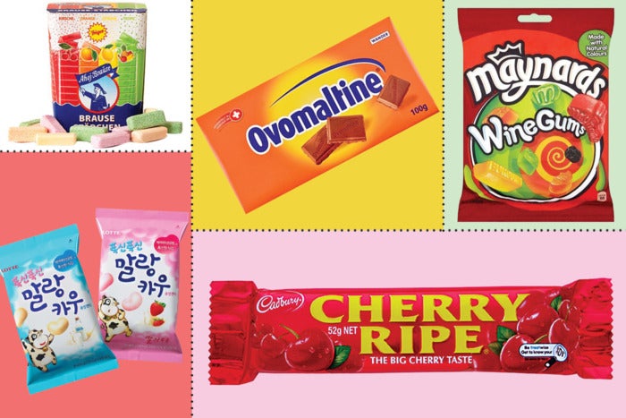 assorted international candies